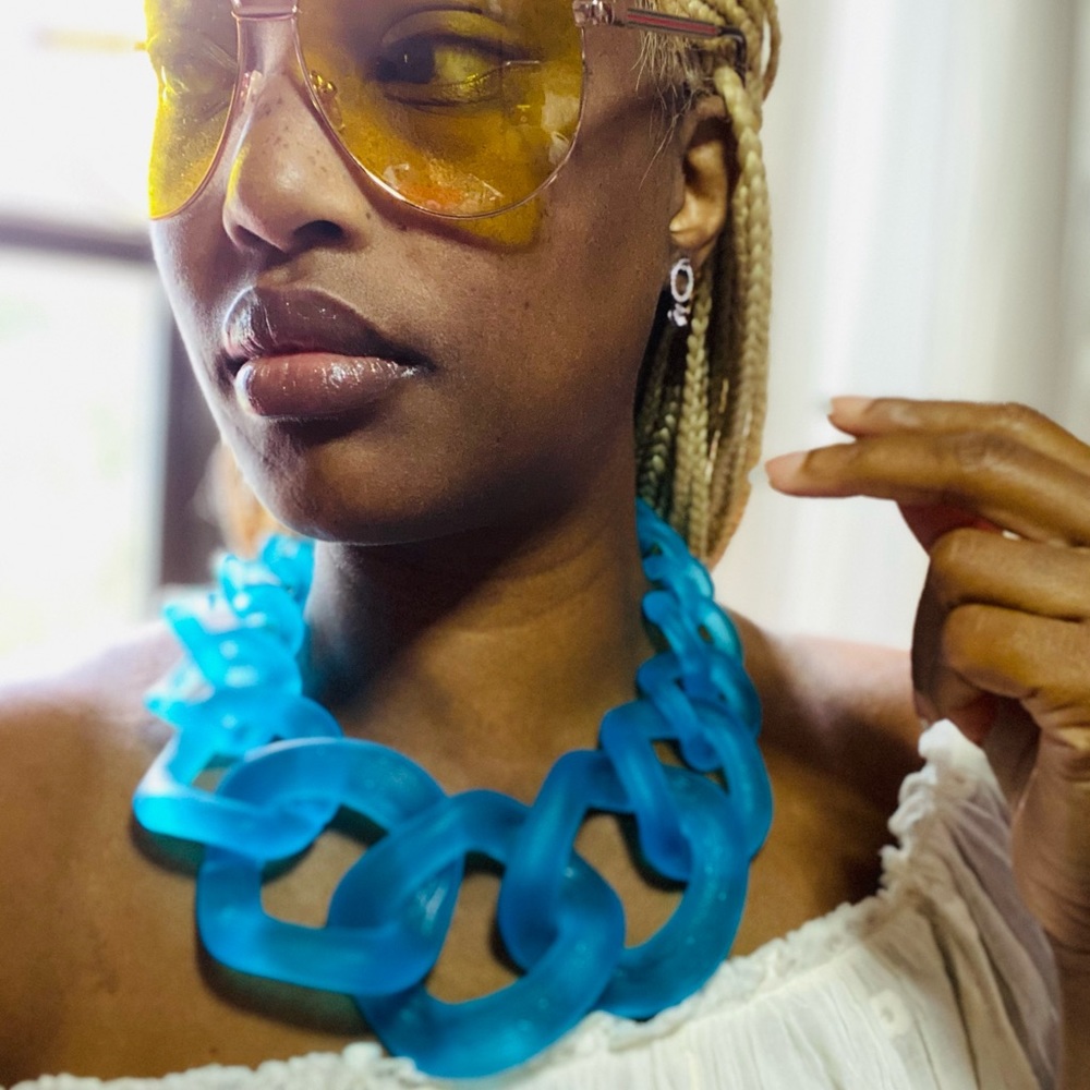 Clear Acrylic Chunky Chain Links,